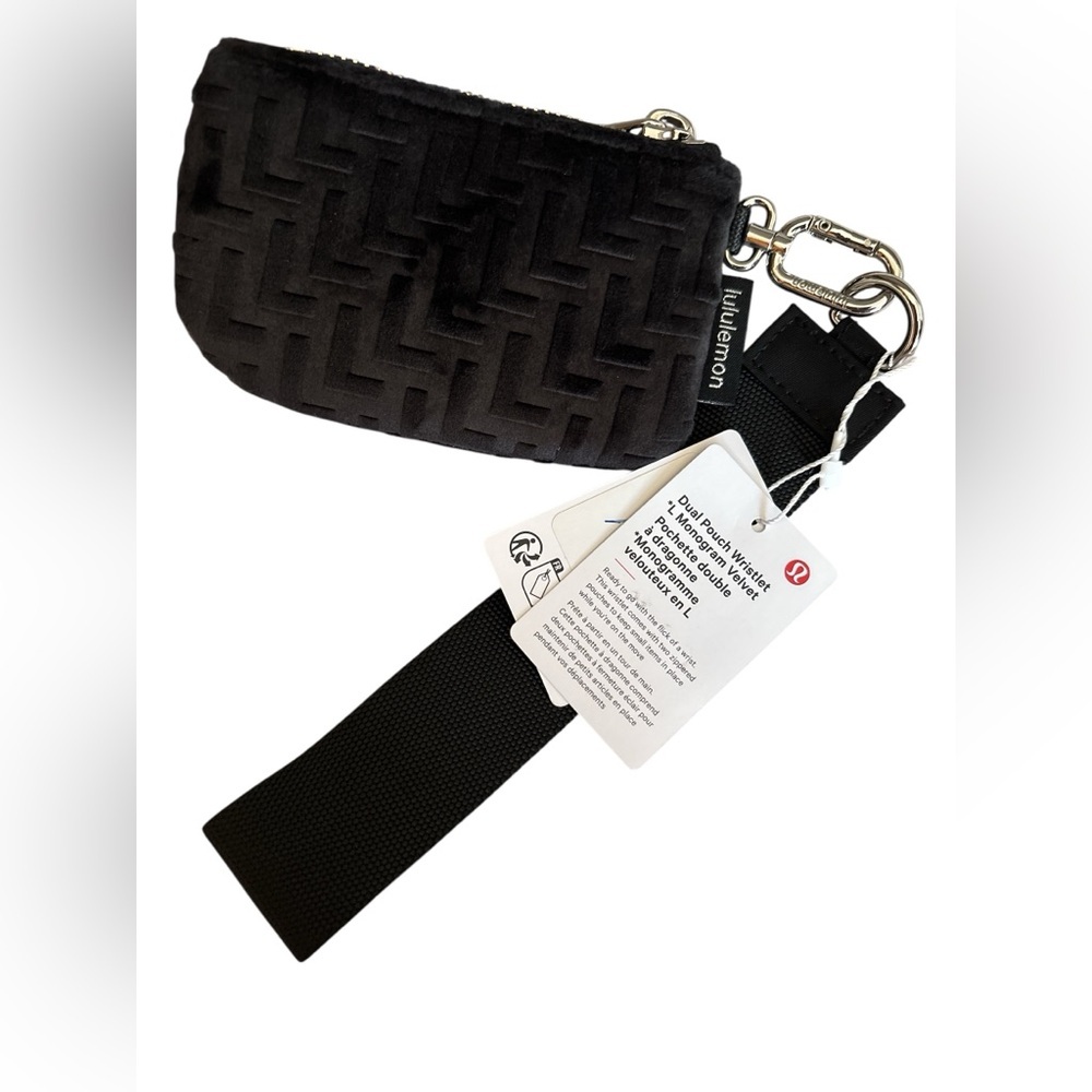 Lululemon pouch wristlet Velvet L monogram - Picture 2 of 3
